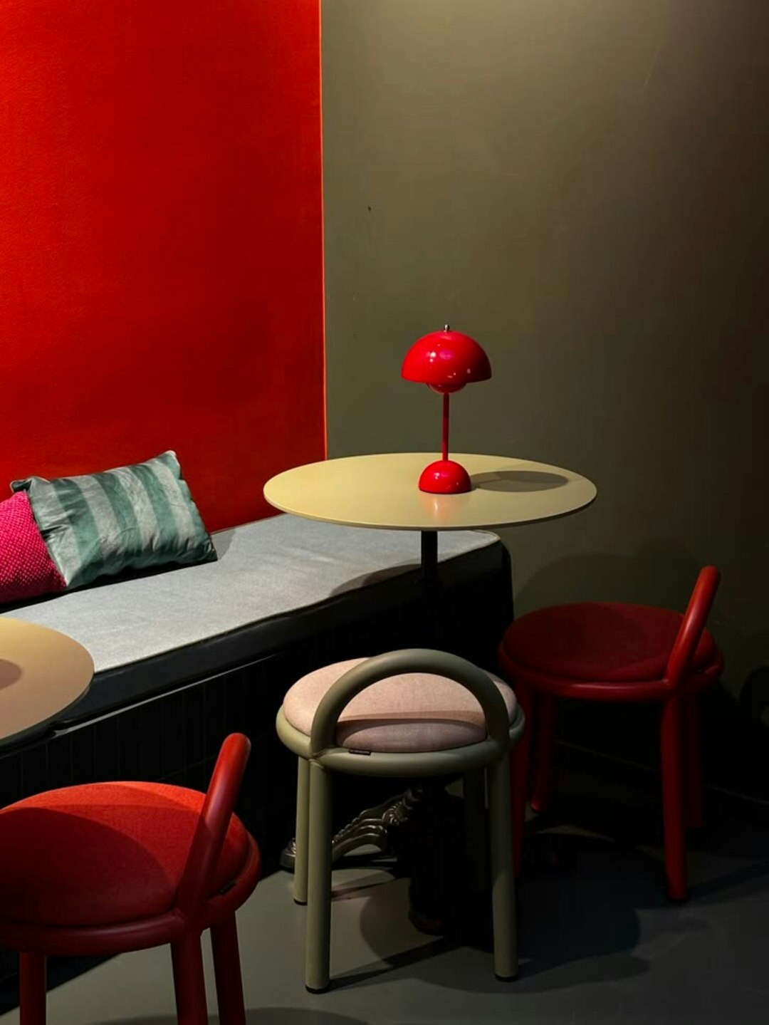 bold color accent wall